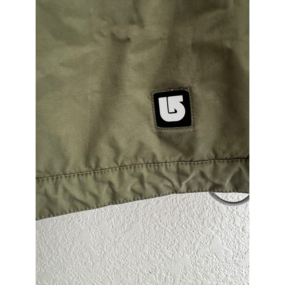 Burton Kids Snowboard Jacket Olive Green Colorblock Full Zip Size L 14-16 *read - Picture 6 of 10